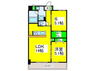 シャンピア堺の物件間取画像